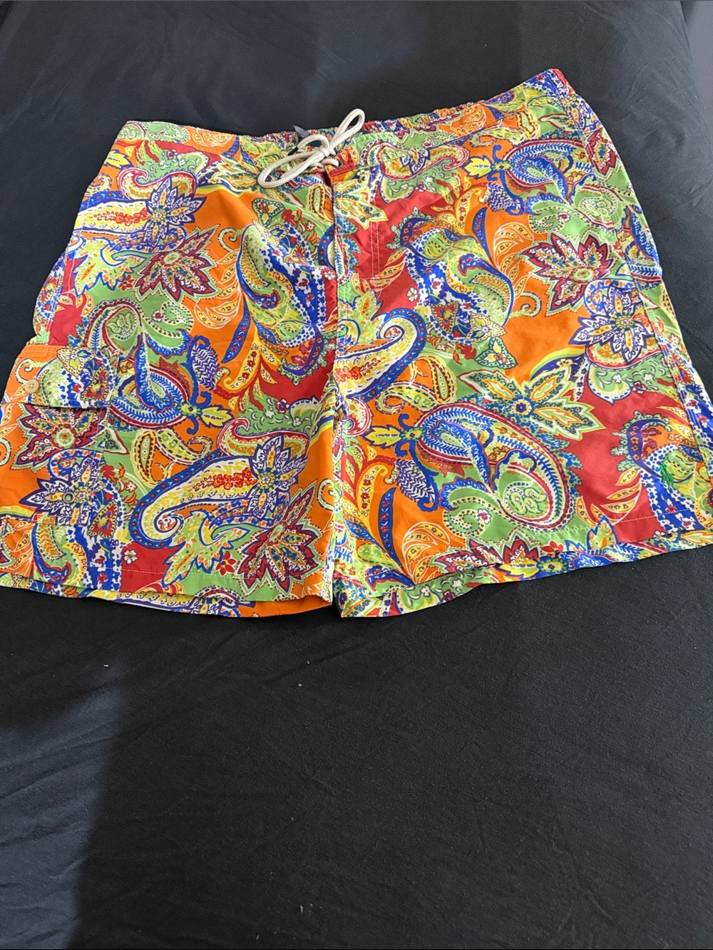 Polo  Paisley Drawstring swim shorts